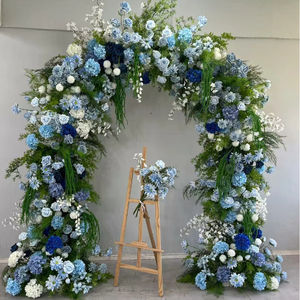 Arco Floral Grande para Bodas <span class=keywords><strong>de</strong></span> 8-9 pies, Arco <span class=keywords><strong>de</strong></span> Flores <span class=keywords><strong>de</strong></span> Eucalipto y Vegetación Artificial, <span class=keywords><strong>Arcos</strong></span> Verdes, Arco Floral para Bodas - Product Image 6