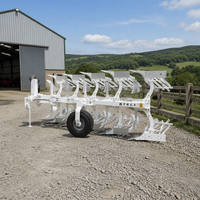 Charrue hydraulique à retourner 4+1 sillons personnalisée pour tracteur, équipement agricole à haut rendement