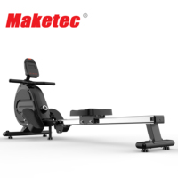 Vente en gros de rameur pliable à double résistance à commande magnétique intelligente, équipement de gym pour la maison