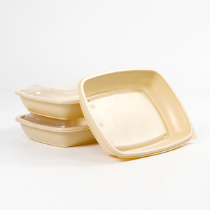 Customization Catering Meal Prep Plastic Microwave Safe Rectangular Take Away Disposable Food Bento Lunch Box Lid 1000ml - Product Image 1
