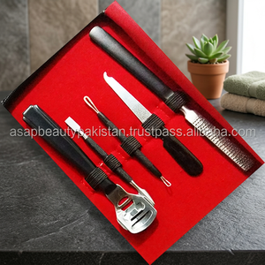 Kit d'accessoires de manucure colorés de haute qualité ASAP, 5 pièces, pour femmes, OEM personnalisé, acier, coupe-ongles 5-en-1 - Product Image 4
