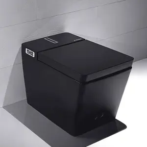 豪华专业现代浴室电动坐浴盆卫生厕所马桶自动智能哑光黑色智能马桶