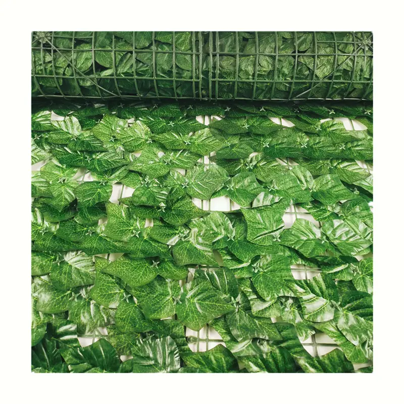 1m*3m artificial hedge fence plastic leaves artificial grass leaf cagri fence grass wire fence
