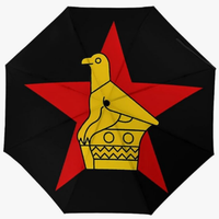 Parapluie Automatique de Haute Qualité à Ouverture et Fermeture Entièrement Automatiques, Motif Drapeau National Créatif, Cadeau Pratique Quotidien pour Tous les Âges, Zimbabwe