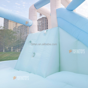 OEM SMOL Combo Castello Gonfiabile a Tema Negozio con Scivolo Asciutto e Bagnato, Castello Gonfiabile con Scivolo d'Acqua per il Divertimento dei Bambini in Giardino - Product Image 4