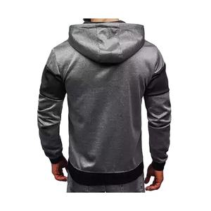 2024 New Arrival Cotton Fleece Pullover <b>Hoodie</b> Custom Logo Embroidered Front Panel with Striped Pattern Knitted Weaving Method - Product Image 3