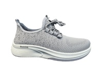 Chaussures de course légères et respirantes pour hommes, en maille tricotée, à enfiler, avec lacets rapides, semelle épaisse et amorti, pour la marche décontractée et les sports de plein air