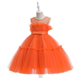 Nouvelle Robe Tutu en Tulle et Maille pour Filles, Style Princesse, pour Recital de Piano, Spectacle Scénique, Fête d'Anniversaire, Concours de Beauté, Tenue de Cérémonie Élégante - Product Image 5