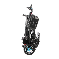 KAIYANG Fauteuil roulant électrique pliable à double moteur de 500W avec batterie de 12Ah et fauteuil roulant en fibre de carbone
