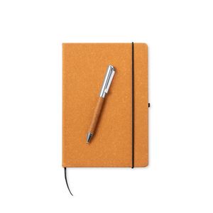 Libreta Multifuncional de Lujo A5, Ecológica, de Cuero Reciclado, con Logotipo Personalizado, Impresión Offset, para Uso Promocional - Product Image 1