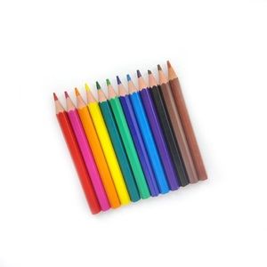 Juego de Lápices de Colores de Madera Natural de 3.5 Pulgadas y 12 Colores para Niños, Precio de Fábrica, Logotipo Personalizado - Product Image 4