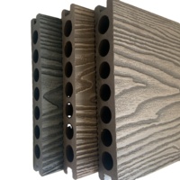 Moderne 3D Holz-Kunststoff-Verbunddielen Wasserdichter Outdoor WPC-Bodenbelag für Außenterrassen Balkone Zaunpaneele