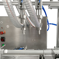 Machines de remplissage automatiques à faible coût à 2 têtes pour sauce chili, pâte, shampoing, savon, bouteilles en plastique, jus d'orange, miel, parfum