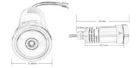 Capteur de vibration et de température LoRa magnétique/fileté à installation facile avec sortie Modbus, dispositif de surveillance industrielle sans fil