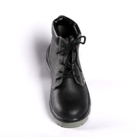 Vente en gros à bas prix Chaussures de sécurité de jogging de sécurité en cuir gaufré à bout en acier coupe moyenne