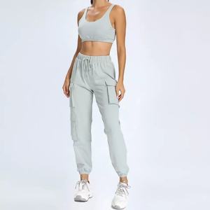 Hot Selling Loose High Waist Drawstring <b>Joggers</b> <b>Women</b> Comfortable Outdoor Workout Pants <b>Women</b> <b>Baggy</b> Sweatpants - Product Image 2