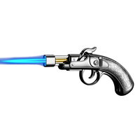 Briquet torche DEBANG à flamme puissante, coupe-vent, multifonctionnel, pour cigares, cuisine, camping, rechargeable au gaz, flamme réglable