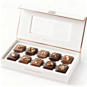 Caja Magnética Rígida de Cartón para Empaque de Bombones de Chocolate de Regalo de Lujo - Product Image 4