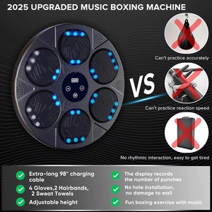 Machine de <span class=keywords><strong>boxe</strong></span> musicale <span class=keywords><strong>murale</strong></span> 2025 3.0 – Jeu interactif de frappe pour adultes et enfants – Entraînement avec 4 gants - Product Image 4