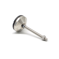 Support de pied 80P base M12 * 120 pieds de montage réglables pour établi-machine à fente en aluminium extrusion #7702