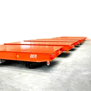 Top Quality Battery Power 10 Ton Electric Rail Track Flat Transfer Cart For Sale