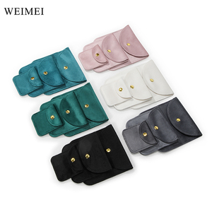 WEIMEI Pochette en velours microfibre personnalisée avec logo pour emballage de bijoux, sac pour pochette à bijoux personnalisée - Product Image 1
