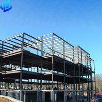 Estructura de Acero Resistente, Edificio de 3 Pisos de Gran Envergadura, Almacén, Taller, Planta Industrial, Kit Prefabricado