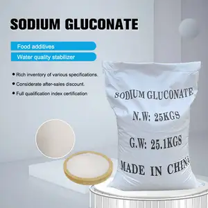 Vente chaude pour exportation mélange de béton utilisation industrielle gluconate de sodium de haute pureté