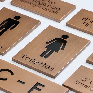 Numeri di porta personalizzati in acciaio inossidabile targa targhette per Hotel disegni numero di camera segno targa porta segni per edificio - Product Image 3