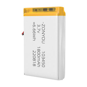 סוללת ליתיום פולימר 103450 <span class=keywords><strong>3.7V</strong></span> 1800mAh 2000mAh לאלקטרוניקה צרכנית, כלי עבודה חשמליים, צעצועים, טלפון נייד וסוללת גיבוי - Product Image 2