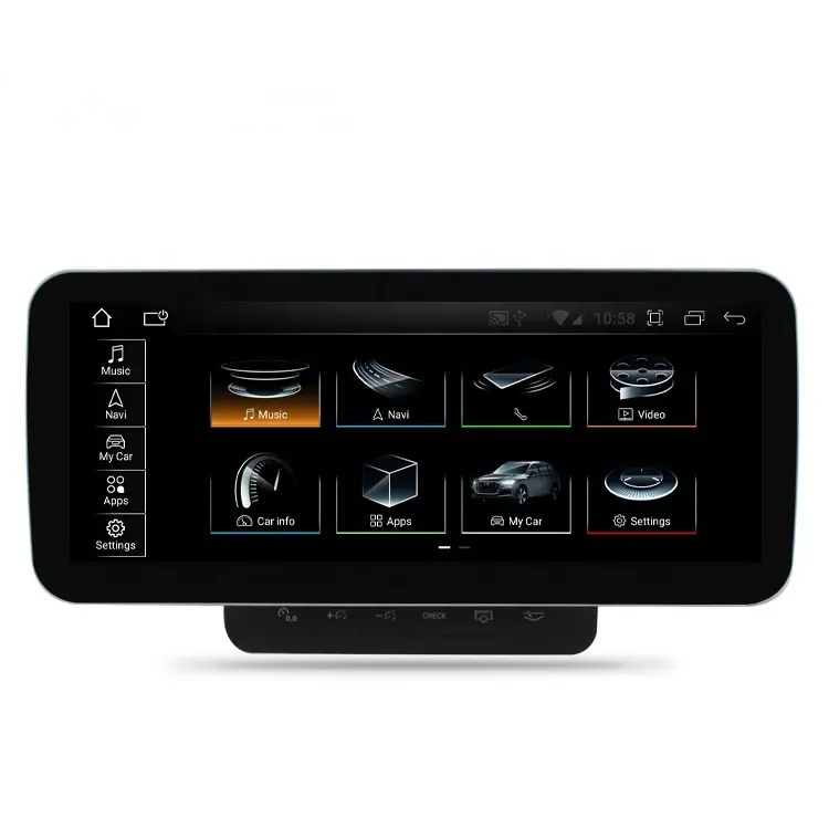 Топ 12,3 дюймов 64 Гб ПЗУ Android 10 Carplay экран мультимедийная навигационная система Радио для Audi A6l A6 C6 2005 2008 2009 2010 2011