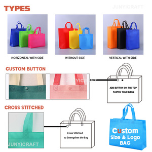 Bolsas de Compras Reutilizables al <span class=keywords><strong>por</strong></span> <span class=keywords><strong>Mayor</strong></span>, Económicas, de Alta Calidad, Extra Anchas, de Tela No Tejida, con Logotipo Impreso Personalizado - Product Image 4
