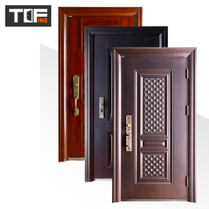 <span class=keywords><strong>Porte</strong></span> <span class=keywords><strong>d</strong></span>'<span class=keywords><strong>entrée</strong></span> résidentielle au design contemporain en acier galvanisé <span class=keywords><strong>Porte</strong></span> de sécurité avant bon marché pour hôtels <span class=keywords><strong>appartement</strong></span> - Product Image 6