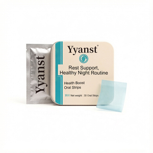 Tiras Orales Finas para Dormir, Apoyo Natural para el Descanso, Rutina Nocturna Saludable, Películas Orales Disolubles para el Bienestar, 30 Sobres, Personalizables OEM - Product Image 1