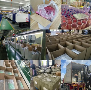 Gelas Pesta Berlian <span class=keywords><strong>Multi</strong></span> Warna Grosir, Dinding Ganda, Plastik Matte Merah Hitam Bertabur - Product Image 4