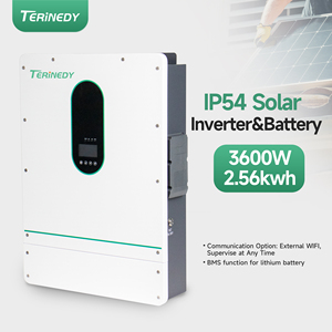All in One Hybrid Grid Solar <b>Battery</b> Pack with 2.56kWh Capacity 6000 Cycles CAN Communication Wall-<b>Mounted</b> for Home Use - Product Image 2