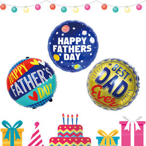 Bán buôn 18 inch nhôm lá bóng môi trường tiếng anh CHA phim hoạt hình Ria mép Nơ bóng trang trí Ngày của Cha - Product Image 2