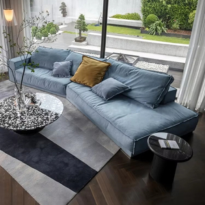 Canapé moderne italien minimaliste <span class=keywords><strong>Budapest</strong></span> en tissu mat Grand canapé de salon en forme d'angle - Product Image 3