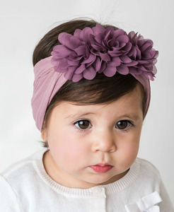 Fasce per bambini <span class=keywords><strong>turbante</strong></span> con fasce per capelli da <span class=keywords><strong>ragazza</strong></span> di fiori accessori per capelli decorazione per capelli fascia per capelli fascia per capelli semplice fascia per capelli carina B.phne - Product Image 2