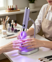 SNRQI 2026 Nouveautés Personnalisées Lampe à Ongles UV LED Mini Portable G1 avec Capteur AI pour Vernis Gel à Durcissement Rapide en 10s, Utilisation sans Fil 1 Heure