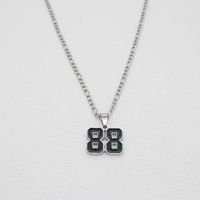 Étanche En Acier Inoxydable Sport Bijoux Baseball Équipe Numéros Collier Émail Baseball Basketball Football Équipe Numéro