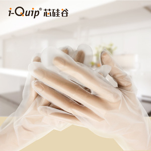 Gants jetables en CPE transparents résistants à l'huile Silicon Valley C5856 pour cuisines - Product Image 4
