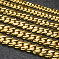 Bracelet chaîne cubaine unisexe en cuivre 10 mm, plaqué or 18 carats, accessoire de mode hip-hop décontracté/sportif, cuivre et zircon, idéal pour un cadeau