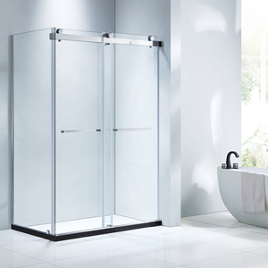 Kmry Top bán hiện đại không Khung con lăn Bypass Kính trượt vòi hoa sen cửa phòng tắm không thấm nước tắm vòi sen màn hình thẳng - Product Image 6