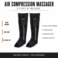 Kimriber K-F504 Nouveau modèle 2025 – Bottes de compression électroniques à 5 chambres pour le soulagement et la récupération des mollets, masseur de jambes à compression d'air pour la circulation