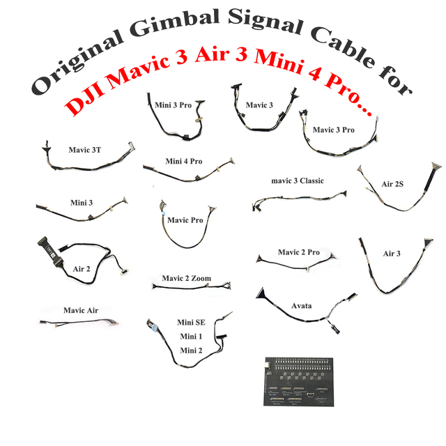 Original Gimbal Signal Cable for Mavic 3/3T/Air 3/Mini 2/Air 2/2s Mini 3 Pro Camera Image Transmission Wire Test Tools