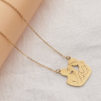 Collier de couples maman en acier inoxydable avec image personnalisée de la famille