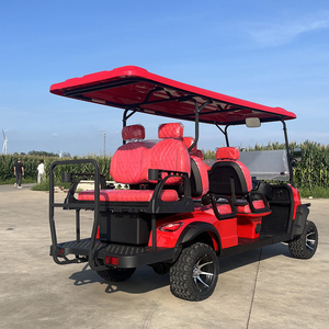 Vendita calda 6 posti <span class=keywords><strong>Golf</strong></span> Cart elettrico fuoristrada. Camping Vehicle Outdoor. City Station Wagon. Dotato di sedile ribaltabile a motore da 7.5KW - Product Image 5