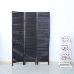 Paravents en bois pour la décoration intérieure, paravents pliables bon marché pour séparer les pièces - Product Image 3