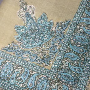 Yemeni işlemeli Shemagh şal arapça başörtüsü umman Keffiyeh türban müslüman şallar Mens için 55x55 inç büyük nakış - Product Image 6